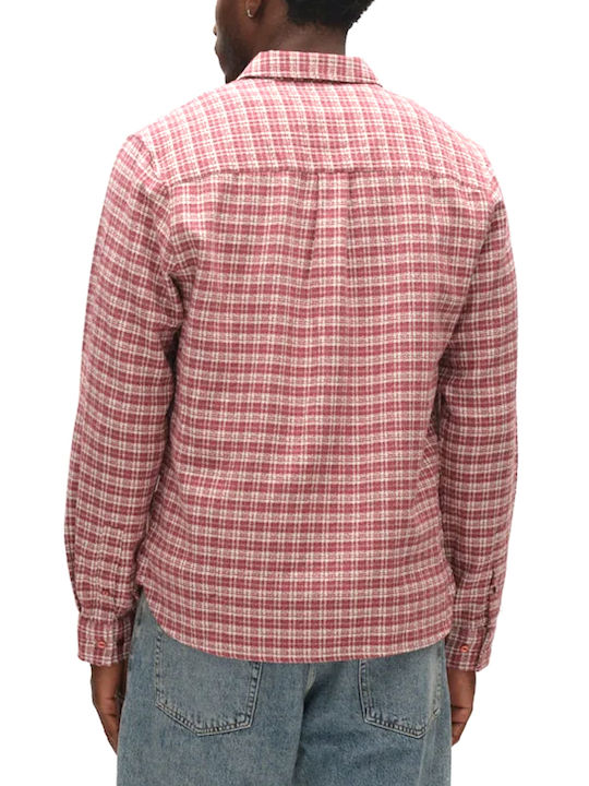 Gabba Cotton Shirt Regular Fit Ecru- Red