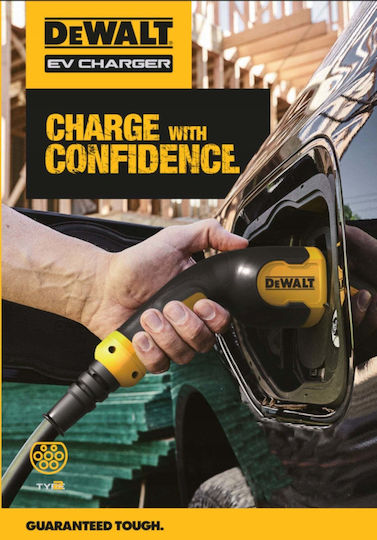 DEWALT Монтиран на стена Трифазен Зарядно устройство 22kW с Вграден кабел 5m Type 2