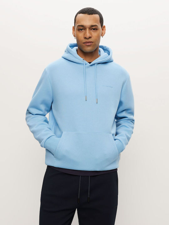 Basehoody S264 Φούτερ με Κουκούλα Γαλάζιο