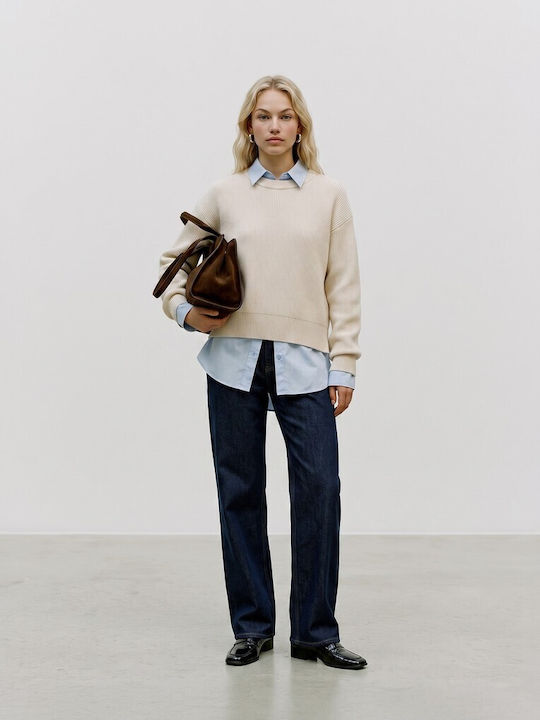 Vero Moda Дамски Пуловер с Дълъг Ръкав Birch