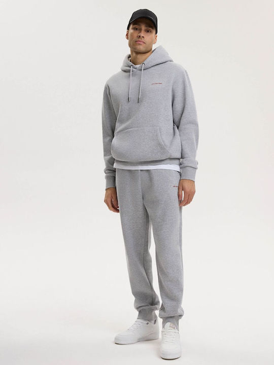 Basehoody M261 Φούτερ με Κουκούλα Γκρι