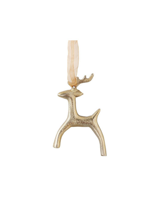 Hängeornament Häschen Gold 9x13cm