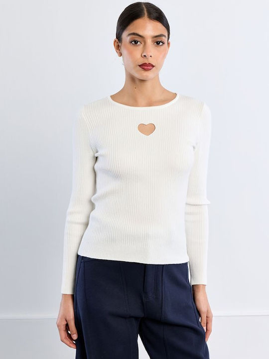 Women's Ecru Sweater LAL731EH-Offwhite