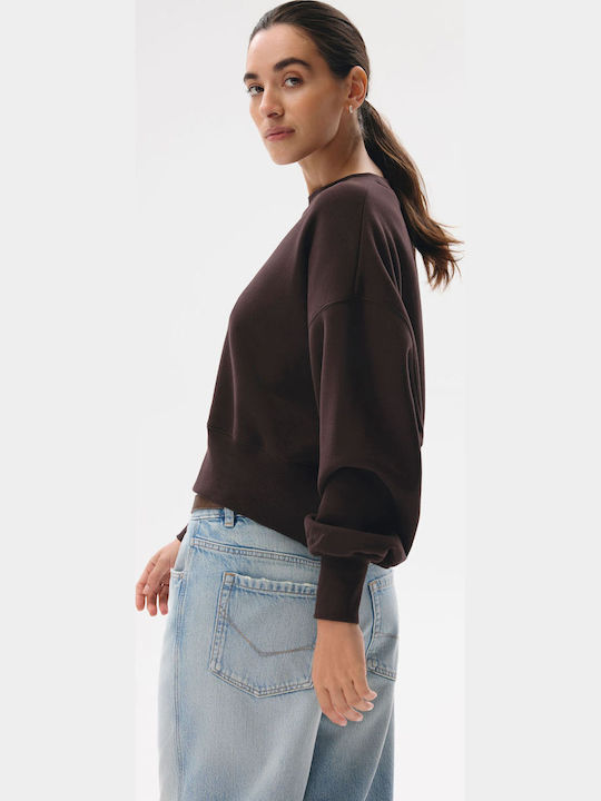Tussoy 264 Gekürztes Damen Sweatshirt Braun