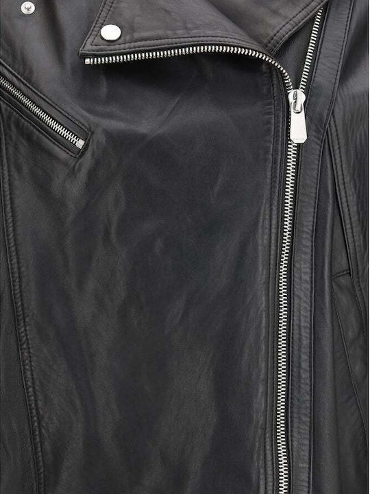 Damen Leder Biker Jacke