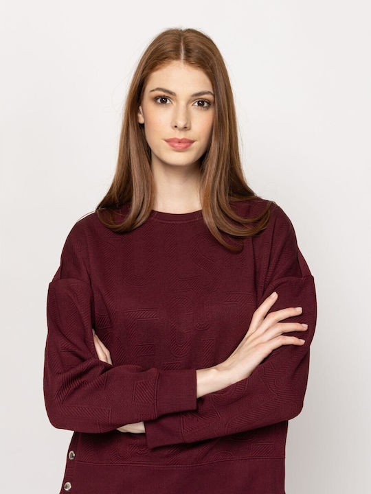 Damen Bluse Burgundisch