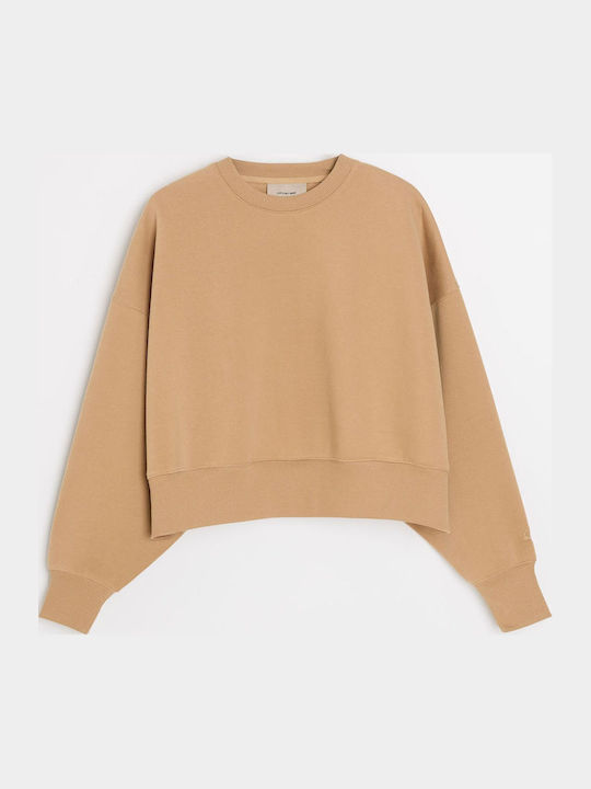 Alaves 264 Cropped Sweatshirt Für Damen Beigefarben