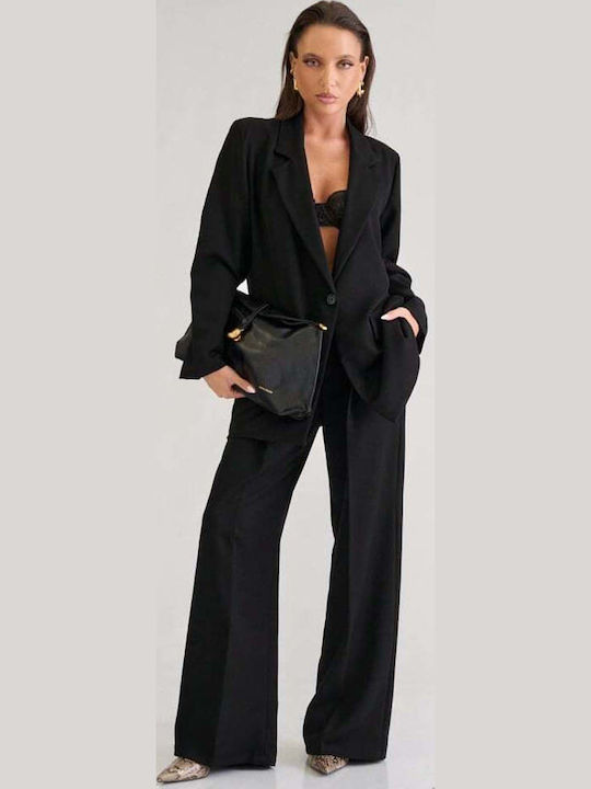 Women's Black Set with Trousers
