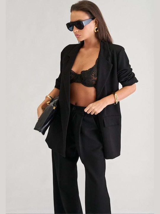Women's Black Set with Trousers