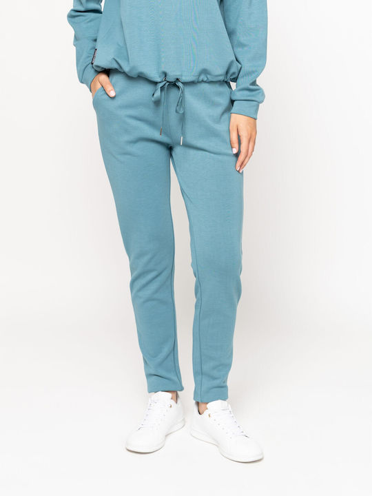 Damen Stoffhose Aqua