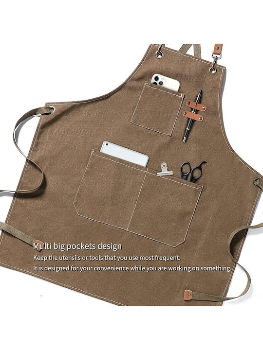 Waterproof Brown Kitchen Apron