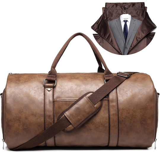 Geantă de voiaj 50lt Maro din Piele M56xL30xÎ30cm