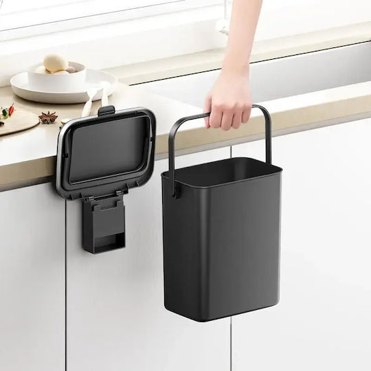 Eko Coș De Gunoi Pentru Dulap Plastic 10lt Negru