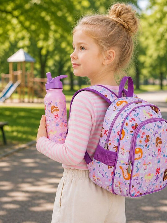 A Little Lovely Company School Backpack Kindergarten Purple