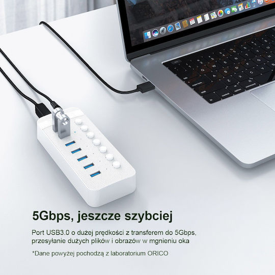 Orico USB Хъб 16 Порта USB 3.0 с USB-A