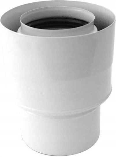 Reducție Dublu Perete Poujoulat 80 125x60 100 Turbo Albă Rsk.sx-td80 125x60 100redb