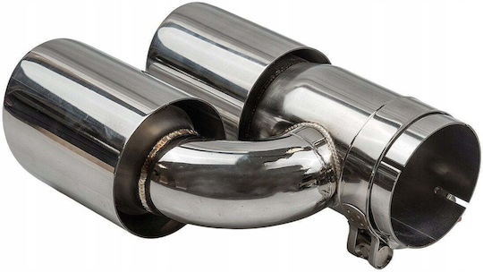 Mtuning Abgasendstück Typ: 27 89mmx2 Eingang 70mm Set