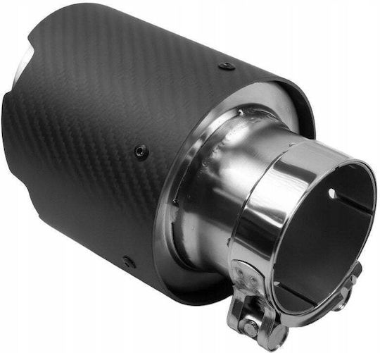 Mtuning Kaminrohr Abschluss Typ: 03 Eingang 127mm 76mm Carbon Matt