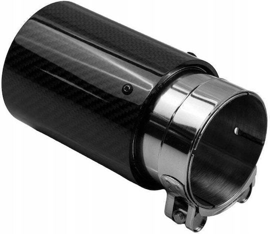 Mtuning Kaminrohr Auspuff Endstück Typ: 46 89mm Eingang 70mm Carbon Hochglanz