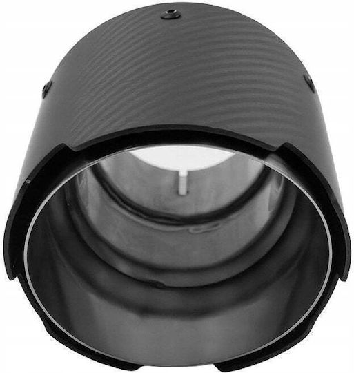 Mtuning Kaminrohr Abschluss Typ: 03 Eingang 127mm 76mm Carbon Matt