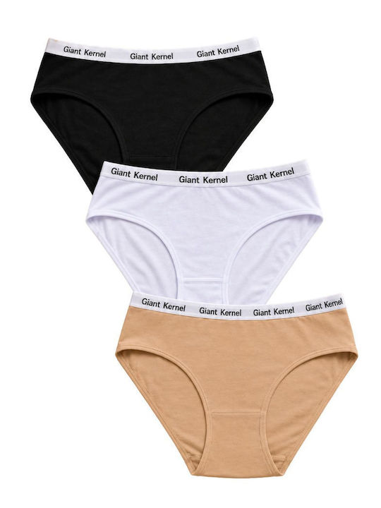 Chiloți Pentru Femei Slip Din Bumbac 3 Pack Multicolori