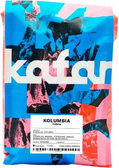 Kafar Kaffee Espresso Arabica Kolumbien Schokolade in Körner 1kg