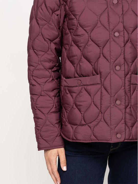 Damenjacke Für Winter Burgunder