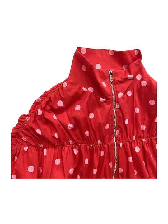 Damen Bomber Jacke Rot