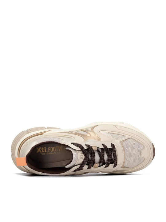 Damen Chunky Sneakers Beige