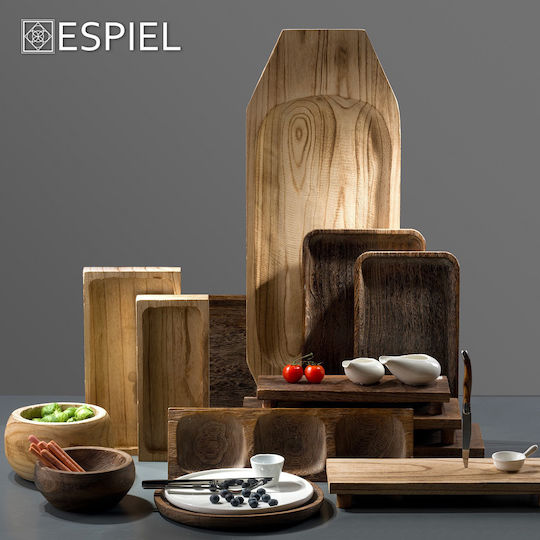 Espiel Πλατώ Σερβιρίσματος Ξύλινο 36x18.5x4εκ. SP-