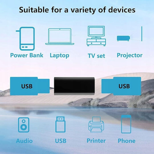 PremiumCord Μετατροπέας USB-C female σε USB-C female