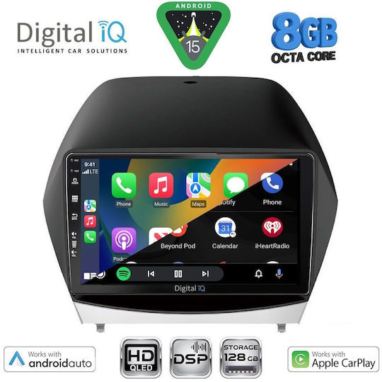 Digital IQ Car Audio System for Hyundai iX35 2010-2015 (Bluetooth/USB/WiFi/GPS/Apple CarPlay/Android Auto) with 10" Touch Screen