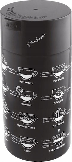 Lamart Coffee Jar with Airtight Lid & Metal Stand Brown 1350ml