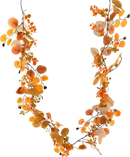 Artificial Decorative Eucalyptus Garland Autumn Leaves 170cm