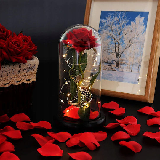 All Saints Red Rose 22cm with Led Springos