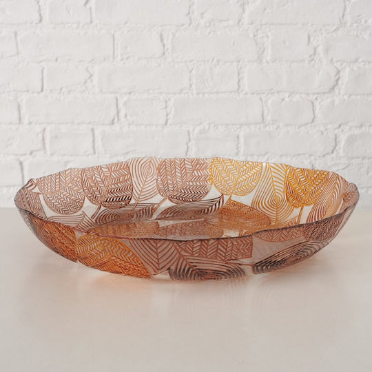 MSA MSA Servierschale Rund Glas Orange mit einem Durchmesser von 34,5 cm