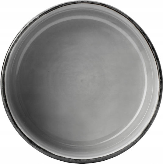 Duka Duka Servierschale Rund aus Porzellan Grau mit Durchmesser 9cm