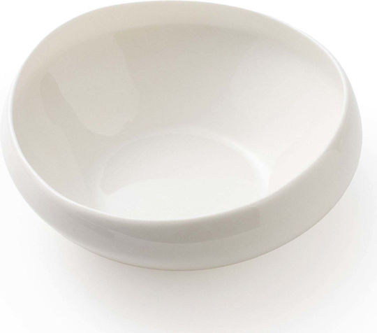 Verlo Round Porcelain Beige Serving Bowl with Diameter 14cm