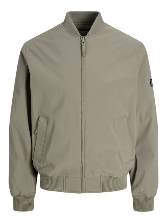 Herren Bomber Jacke Smokey Oliv