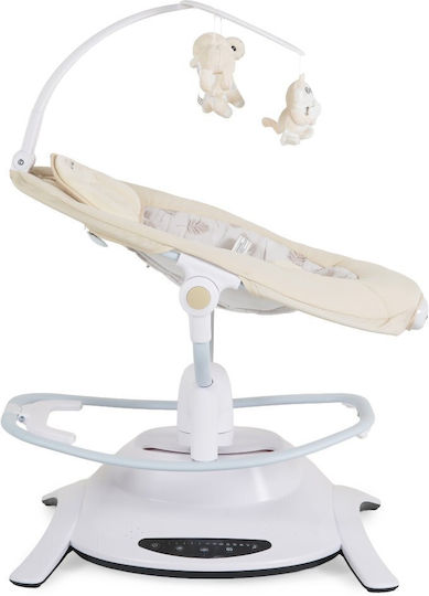 Cangaroo Elektrische Babywippe Schaukel La Scala Beigefür Kind bis 9kg
