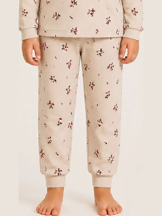 Extan Bebe Kids Beige Pajamas