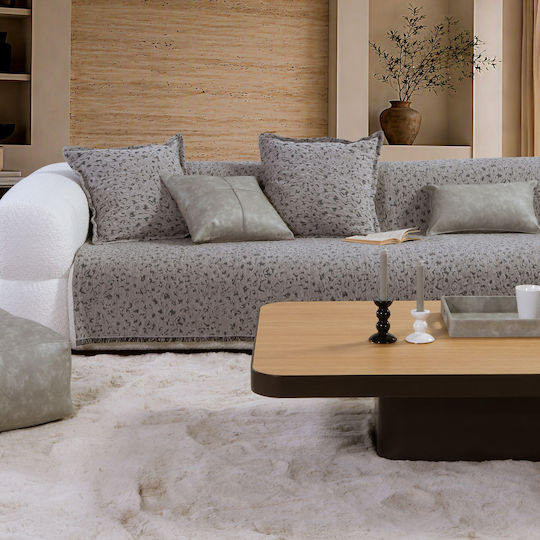 Nef-Nef Homeware Leopard Sesselüberwurf Chenille 170x180cm Grüne