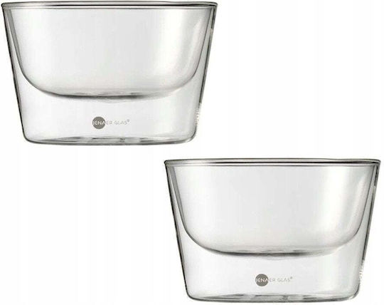 Excellent Houseware Стъклен Прозрачен Салатник 13x13см 2 Бройки