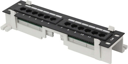 Delta Patch Panel Rj-45 Pp10-12 Rj 6 10"