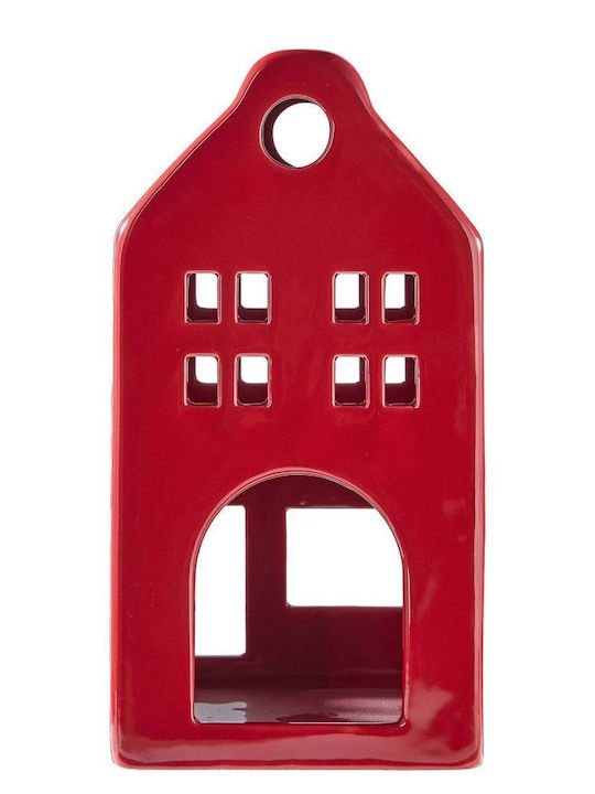 Butlers Delft Kerzenhalter Aus Keramik In Roter Farbe 10x18x8cm