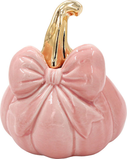Decorative Ceramic Pumpkin Φ11x12 Pink Gold Keskor 68272-3