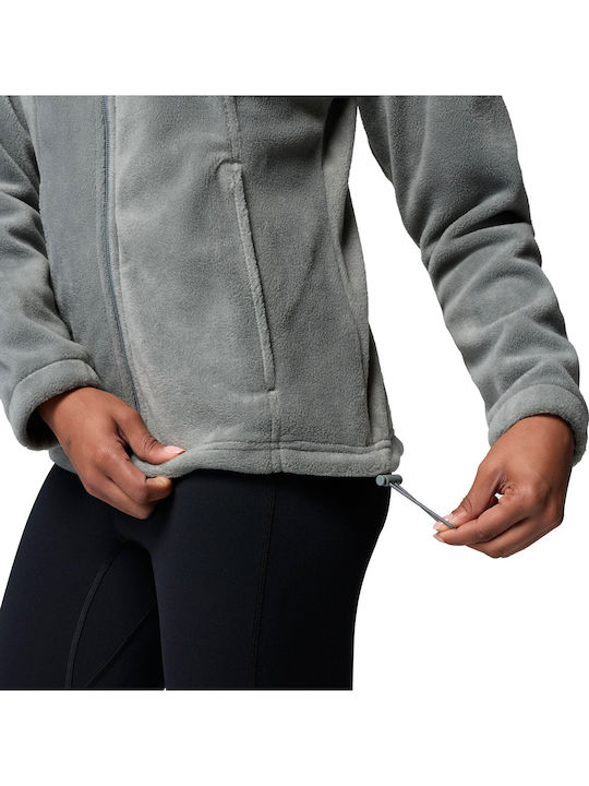 Benton Springs Voll Fleece Damen Strickjacke mit Reissverschluss Graue