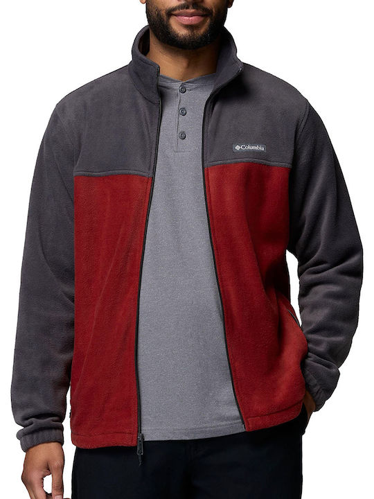 Steens Mountain Full Men's Fleece Jacket Red
