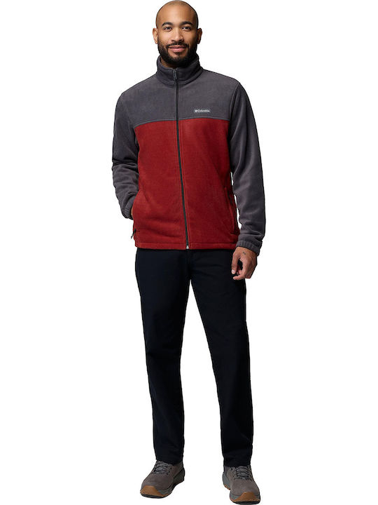 Steens Mountain Full Men's Fleece Jacket Red
