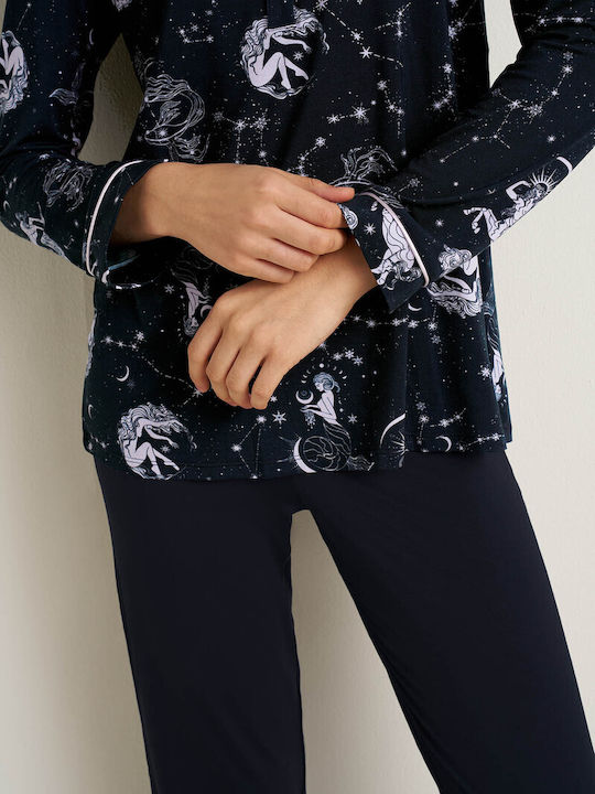 Vamp Winter Women's Pyjamas Set Blue